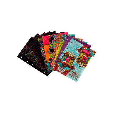 Archivador de fuelle media carta con 26 divisiones, color azul