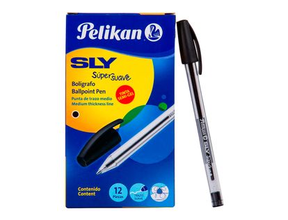 boligrafo-sly-pelikan-x-12-negro-1-7703064000025