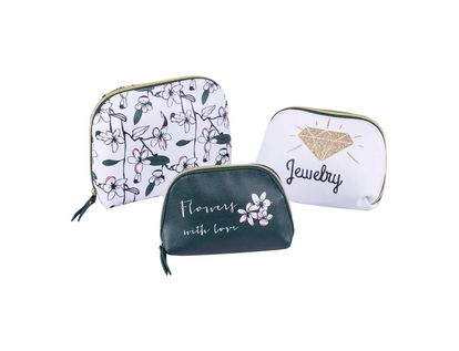 set-cosmetiquera-3-piezas-flores-verde-y-blanco-7701016509800