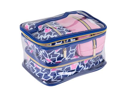 set-cosmetiquera-4-piezas-flechas-azul-y-rosado-7701016509947