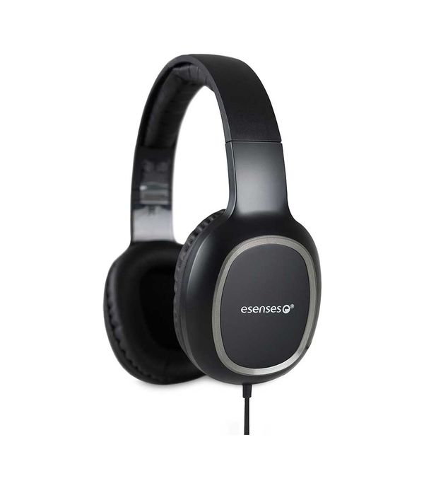 diadema multimedia esenses auriculares grandes negro