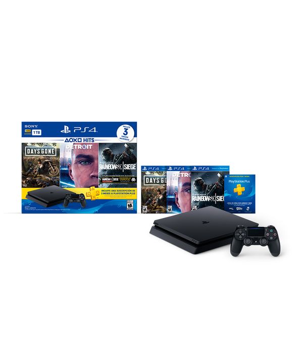 Consola Playstation 4 Slim De 1 Tb 1 Control 3 Juegos