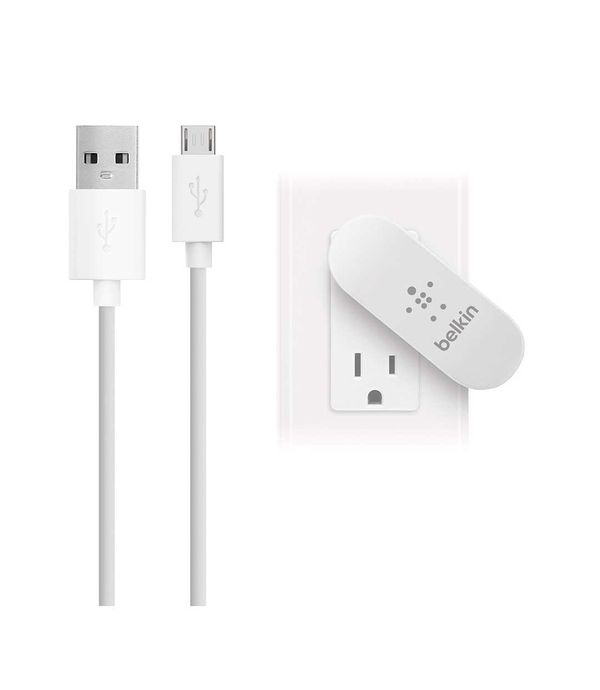 Cargador De Pared Belkin Micro Usb Giratorio Blanco Panamericana