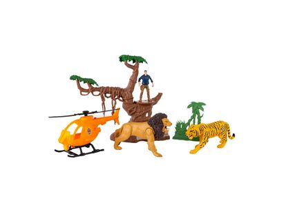set-animales-salvajes-con-helicoptero-y-arbol-4893808492056