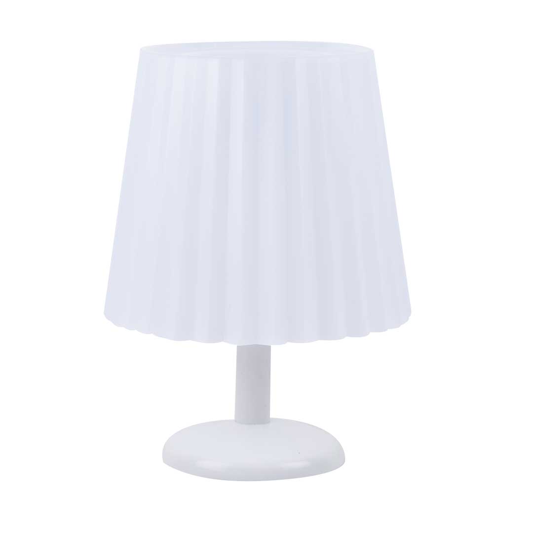 lampara de mesa luz led touch blanca