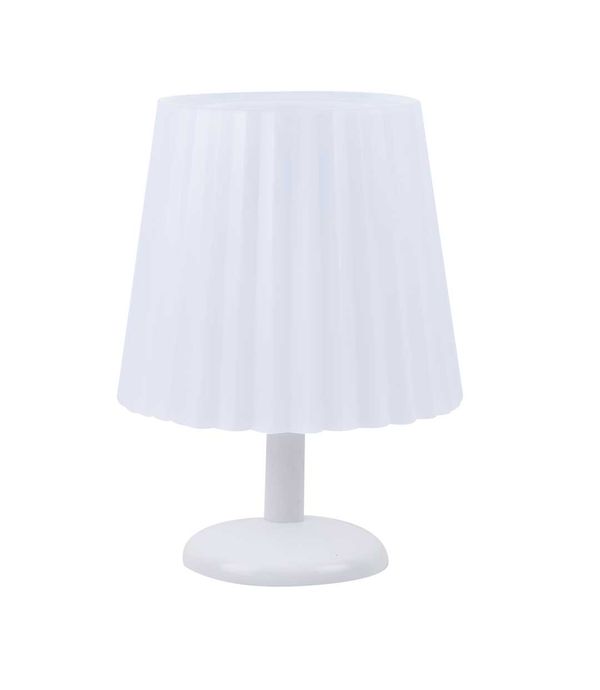lampara de mesa luz led touch blanca
