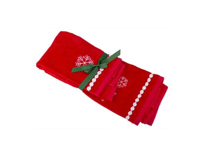 set-de-toallas-2-piezas-40x66-27x45-cm-rojo-con-copo-de-nieve-7701016749732