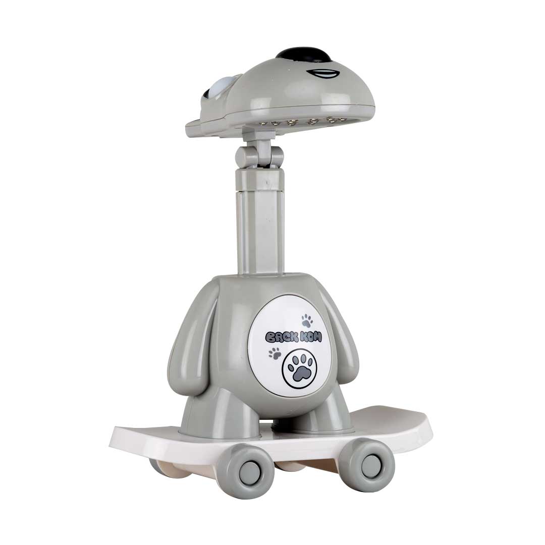 lampara de mesa luz led usb diseno perro