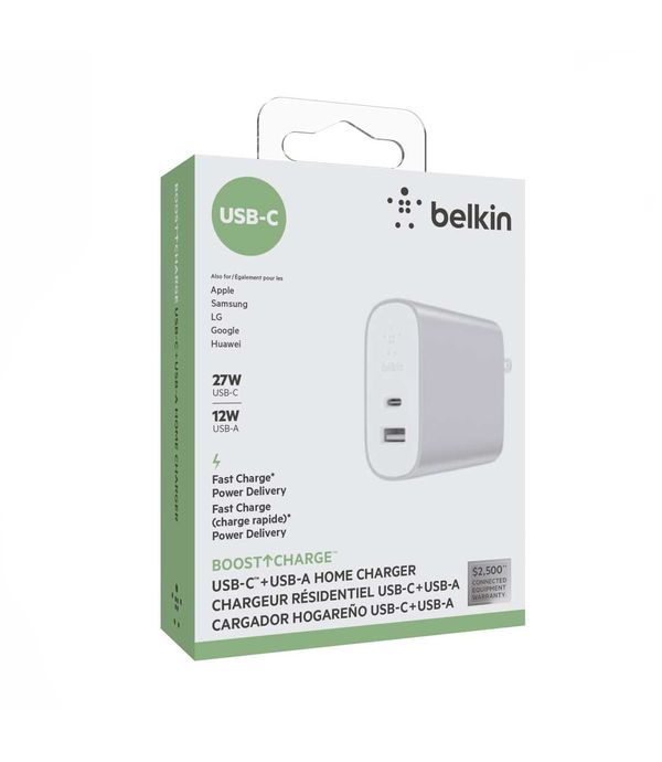 Cargador De Casa Tipo Usb C Usb A Belkin Panamericana