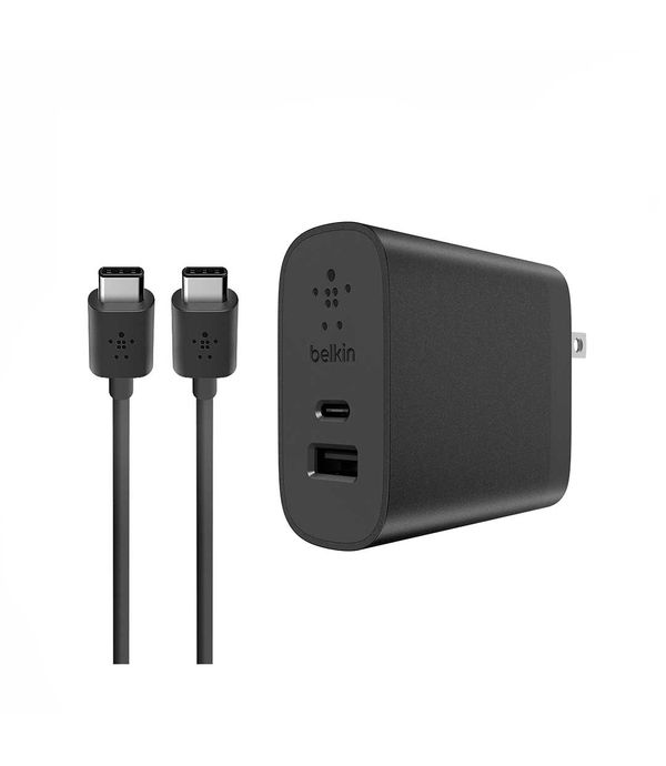 Cargador De Pared Belkin De 2 Puertos Usb C Y Usb A Panamericana