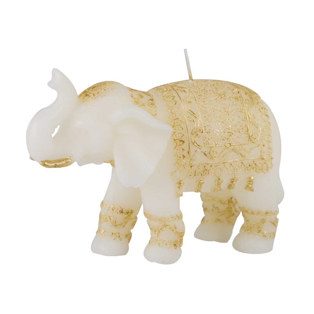 vela decorativa diseno elefante con mandalas 11 cm