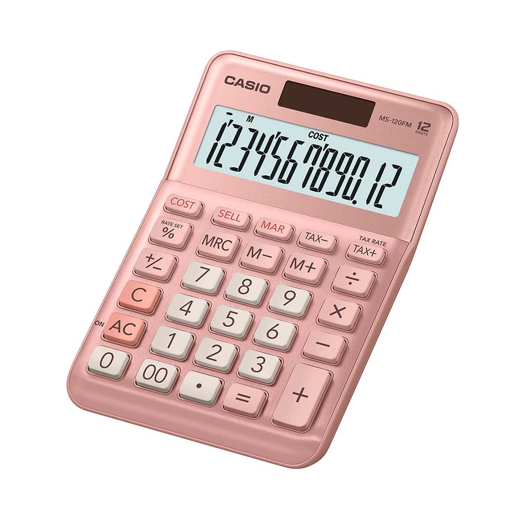 rose gold calculator casio