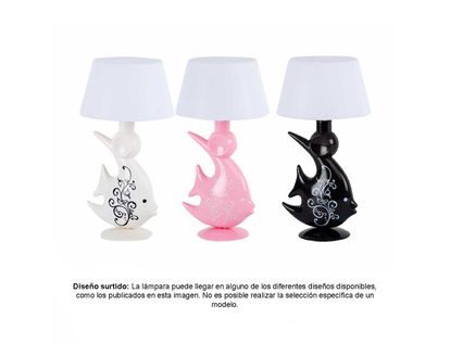lampara de mesa luz led usb diseno pez angel surtido