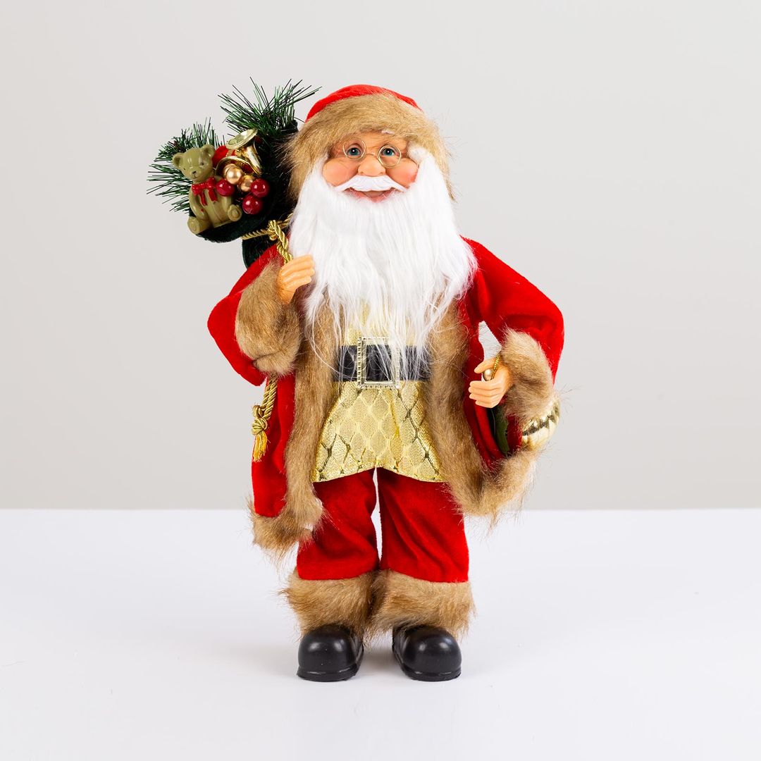 Papa Noel Con Bolsa De Regalos Y Cascabel Panamericana