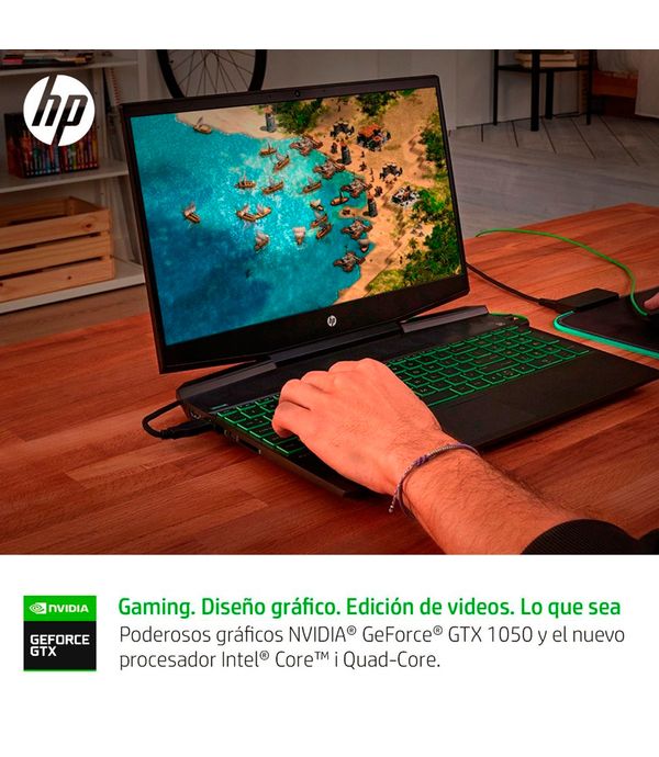 Portatil Hp Gaming Pavilion Intel Core I7 Ram 8 Gb 256 Gb Ssd Nvidia Geforce Gtx 1050 15 Dk0005la 15 6 Panamericana