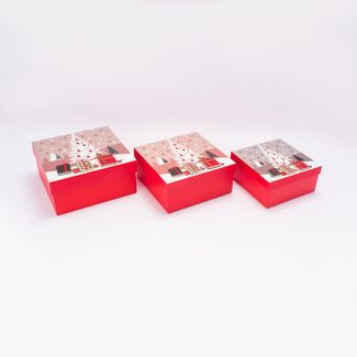 set-x-3-cajas-cuadradas-de-regalo-color-rojo-diseno-arboles-y-regalos-en-relieve-7701018013381
