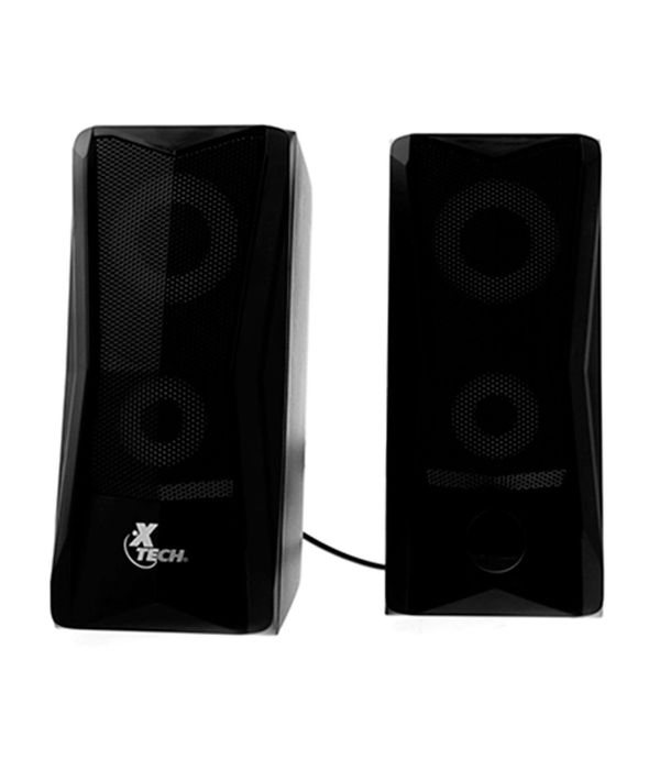 parlantes xtech de 4w rms con luces led para pc