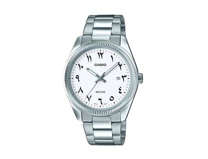 reloj-casio-analogo-pulso-metalico-plateado-tablero-blanco-con-numeros-arabes-4549526175954