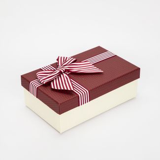 caja-de-regalo-8x21x14cm-beige-con-mono-rayas-blanco-y-vinotinto-7701016158053