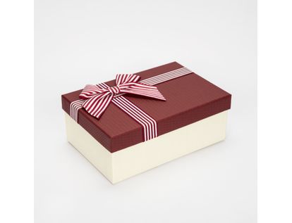 caja-de-regalo-6-5x19x12cm-beige-con-mono-rayas-blanco-y-vinotinto-7701016158060