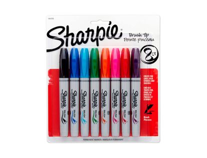 marcador-permanente-sharpie-brush-x-8-unidades-en-caja-71641049451