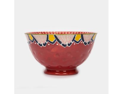bowl-en-ceramica-de-550ml-rojo-diseno-petalos-puntos-blancos-7701016261500