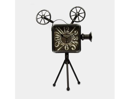 reloj-de-mesa-11-5cm-metal-video-proyector-antiguo-negro-3300330092506