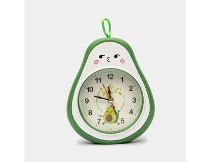 reloj-de-mesa-aguacate-con-despertador-verde-y-blanco-3300330093039
