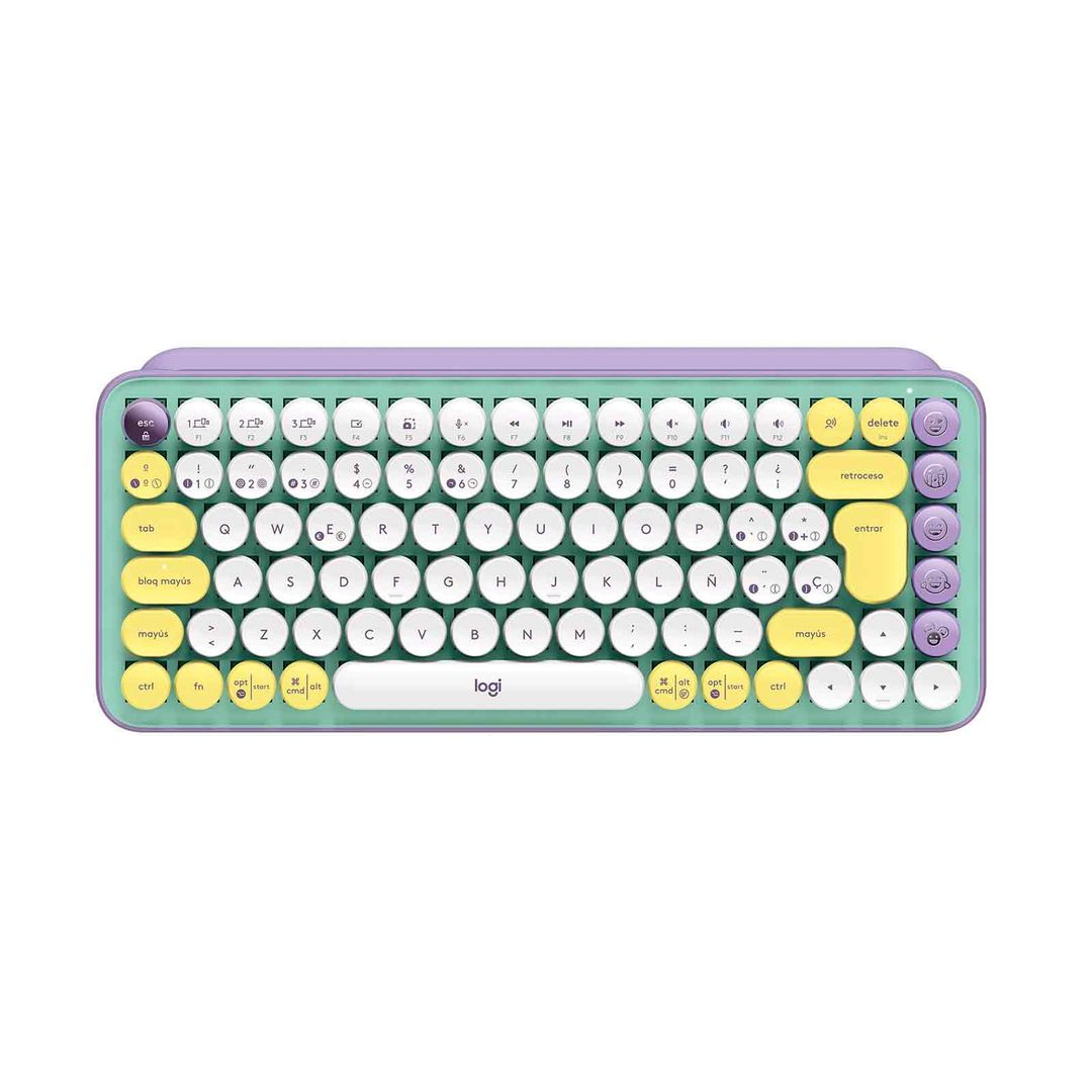 Teclado Logitech Pop con Bluetooth, verde Panamericana