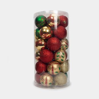 set-de-bolas-escarchadas-6-cm-x-30-unidades-diseno-verdes-rojas-y-doradas-7701016318297