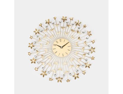 reloj-de-pared-punta-flor-con-brillantes-dorado-54-cm-7701016332378