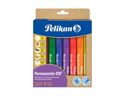 marcadores-permanentes-pelikan-x-8-unidades-7703064001800