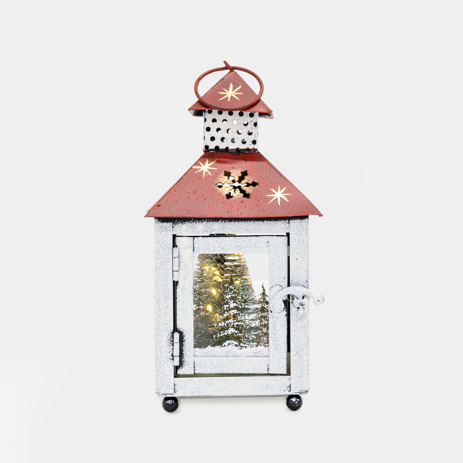 Farol con luz led y estrellas